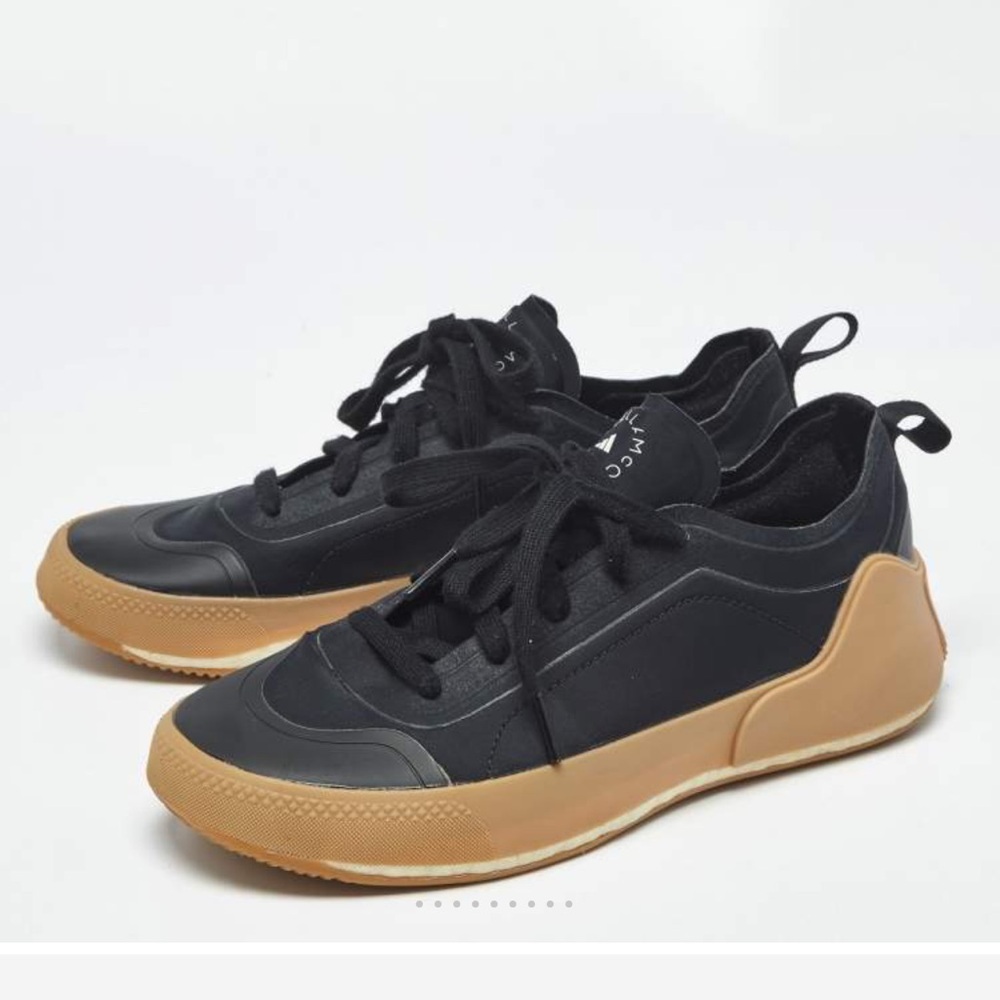 Adidas Stella McCartney Black Sneakers with Gum Sole size 9